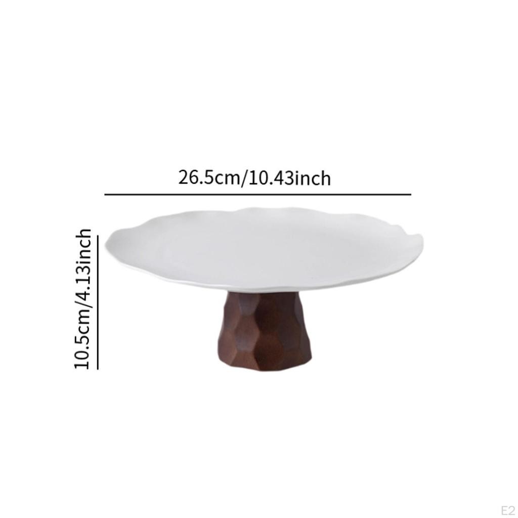 Cake Stand Pedestal Decorative Footed Cupcake Dish Display Serving Tray for