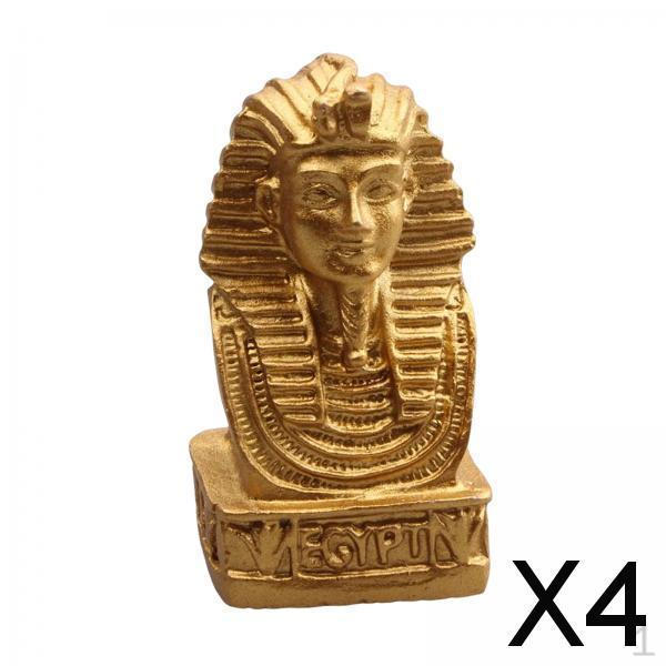 

3xVintage Queen Statue Artware Collectible Sculpture Tabletop Decor , Gold, 4