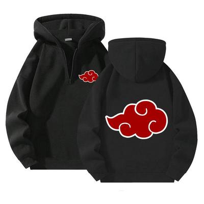 Anime Pulovry Mikiny se čtvrtinovým zipem Sportovní Outdoorové Streetwear Ležérní Pánské Oblečení Mikina Naruto