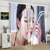 High-appearure-level "beauty" printed curtains, pole bag bedroom and living room, home decoration, room decoration