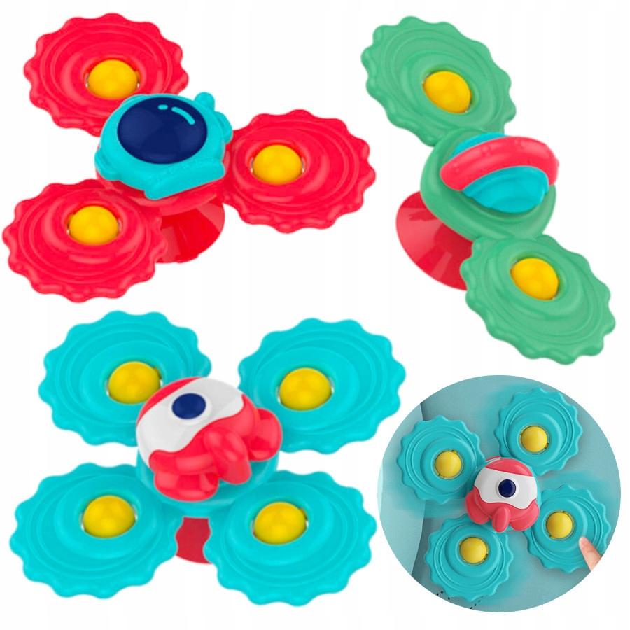 [PACK][1] Set of 3 Spinner Teethers with Suction Cups U974