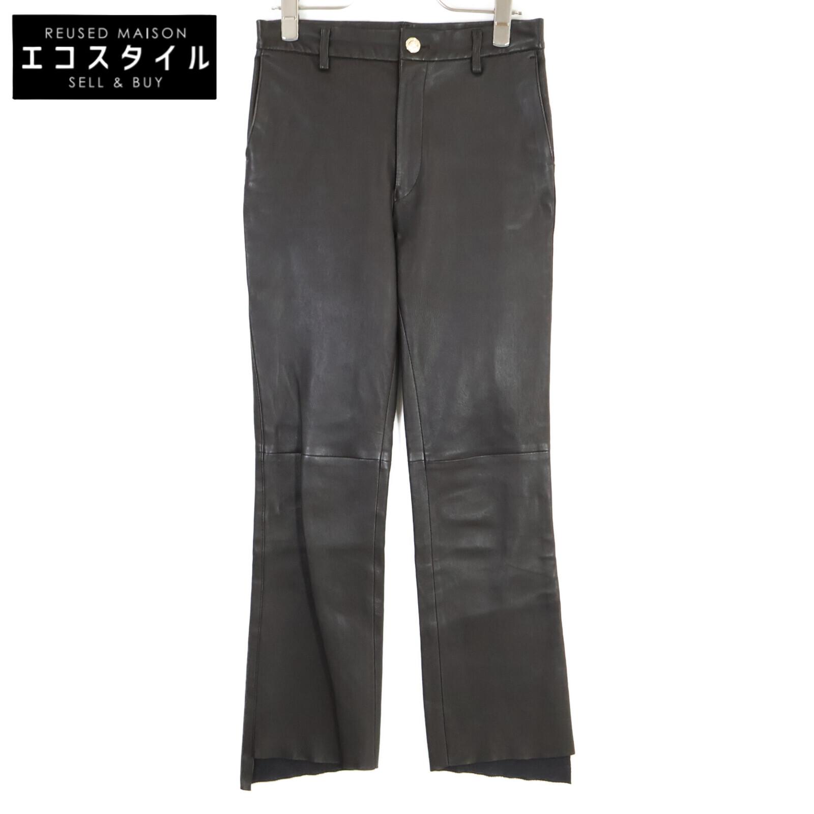 

Deuxieme Classe Brown leather pants Bottoms 36 BrownUsed