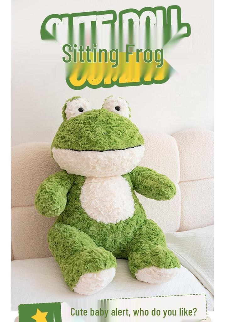 Adorable Frog Plush Toy - Sleep Pillow & Living Room Decor for Girls