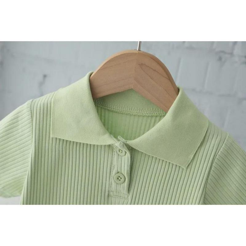 Mädchen Sommer 2025 Trendy Kurzarm Sportanzug - Stylischer Zweiteiler für Baby Mädchen