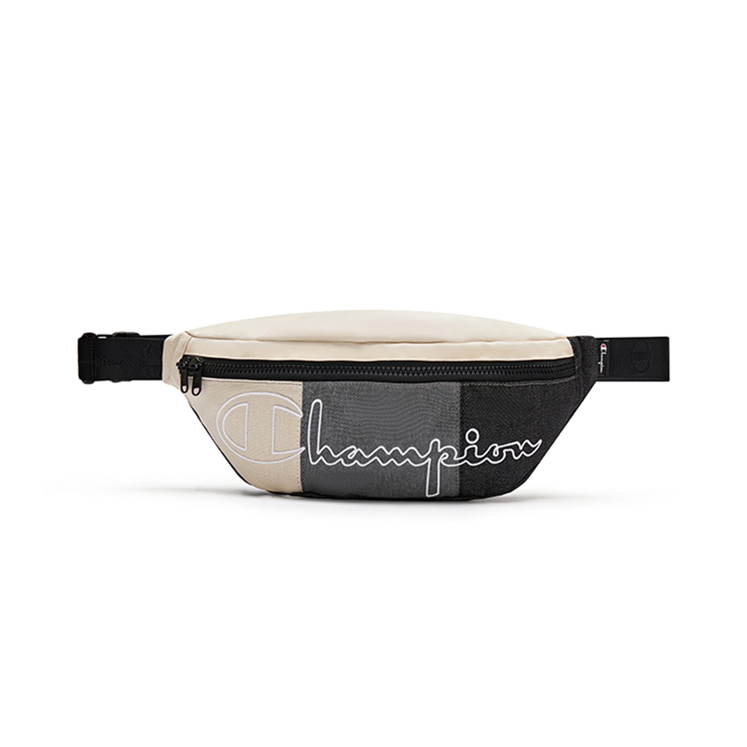 Champion Campus Fashion Personality Trendy Color Block Printed Logo Casual Fabric Dumpling Bag Waist Bag Regular Couple Style U2CACPU36 Milk WhiteBlackArctic Blue 7540₽