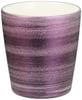 Toyo Ceramic Arita Ware Densaku Kiln Rocks Glass Cup, Approx. 330ml, Armor Design "Uesugi Kenshin" Purple, Made In Japan