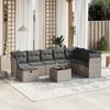 VidaXL Garden Lounge Set with Cushions 9 Pcs, Patio Sofas, Patio Furniture Set, Outdoor Furniture, Grey 3263286