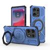 KEYSION Shockproof Magnetic Case for Motorola Edge 50 Pro 5G Upright Live Metal Ring Stand Phone Back Cover for MOTO Edge 50 5G