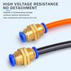 5Pcs PM Series Bulkhead Straight Pneumatic Fitting,4-12mm Push-to-Connect Quick Release Hose Connector for Air Compressor System