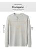 Men's Casual Cotton Knitwear Sweater - Solid Color, Long Sleeve, Versatile, Trendy Autumn/Winter Top