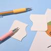Wrapping Cutting Utility Pen Knife Retractable Press Hand Account Pen Knife Creative Art Paper Cutting Tool For Student
