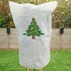 1pc Heavy Duty Winter Frost Cloth Plant Cover - Drawstring Design for Outdoor Shrubs, Fruit Trees,Ideal for Christmas Gardening
