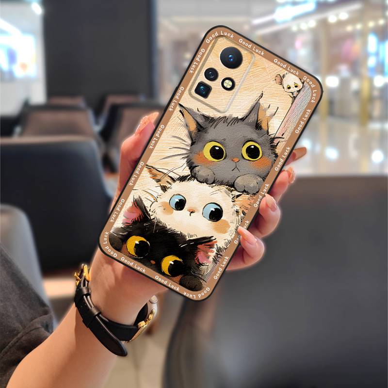 Full Wrap Phone Pouch Phone Case For Infinix Zero X/X Pro/X6811/X6811B Durable Anti-knock Graffiti Dirt-resistant Cute