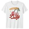 Feeling Lucky TShirt Retro Dice Love RoUnisexce Valentines Day