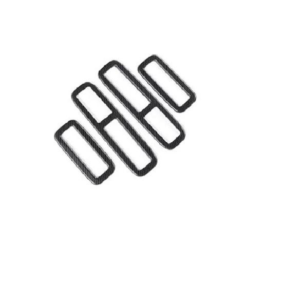 For Mitsubishi Pajero Montero 06-19 Style Carbon Fiber Rear Air Outlet Vent Trim