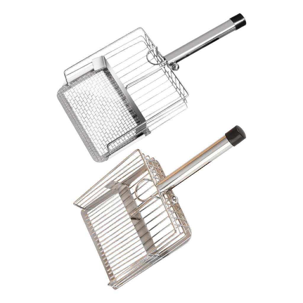 Cat Litter Scoop Scooper Metal for Most Litter Box Pet Accessories Easy to Clean Efficient Stainless Steel Lifter Sifting