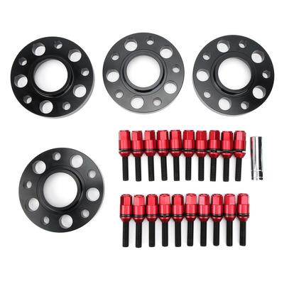 4pz Distanziali Ruota Flangiati 20pz Bulloni Ruota Estesi a Manicotto Kit Sfalsato Adatto per SERIE 1 3 5 6 7 8(Rosso )
