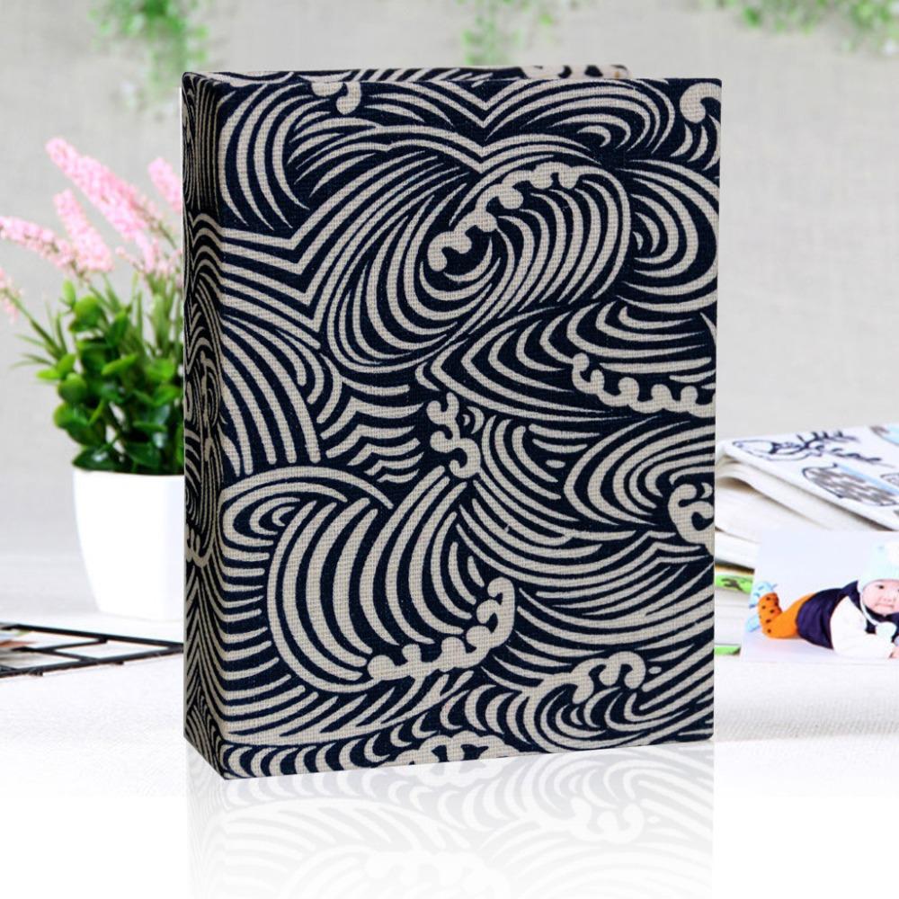 Linen Cover Small Scrapbook Album 100 Pockets Photo Storage Photo Album  Wedding Family Anniversary