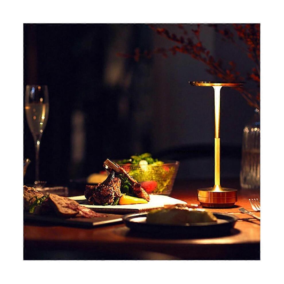 Simple Charging Desk Lamp Restaurant Bar Desk Lamp Dimming Atmosphere Retro Portable Charging Touch USB Desk Lamp Black