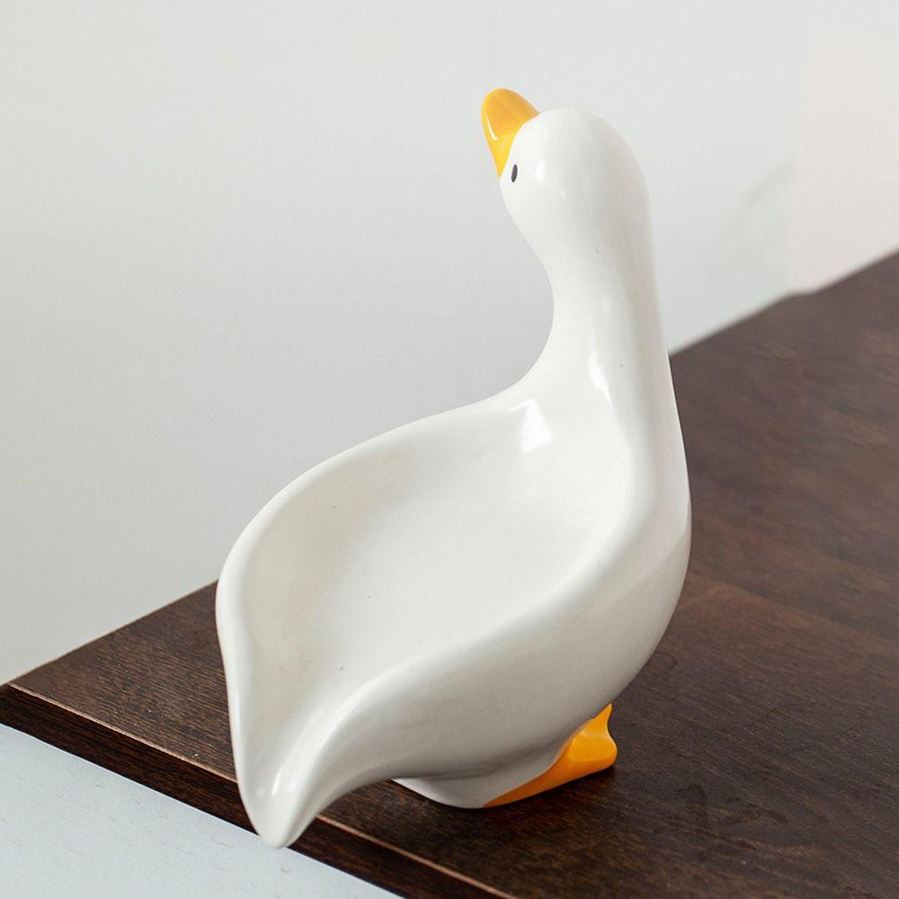 Self-draining Duck-shaped Soap Tray Keeps Soap Dry Ceramic Soap Dish  Bathroom Supplies