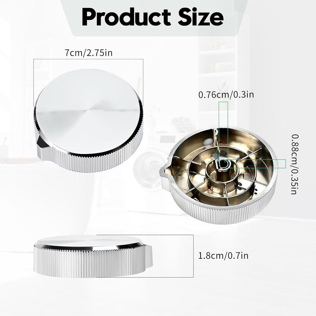 Upgrade W11675852 W11328381 Trocknerknopf Ersatz Kompatibel mit Whirlpool Waschmaschinen Trockner Timer Steuerknopf Ersatzteil, Ersetzen W11675852 W11328381