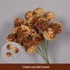 Caramel Color Artificial Floral Wedding Decor - Ceiling and Roadway Arrangements, Coffee Tone Fake Flowers.