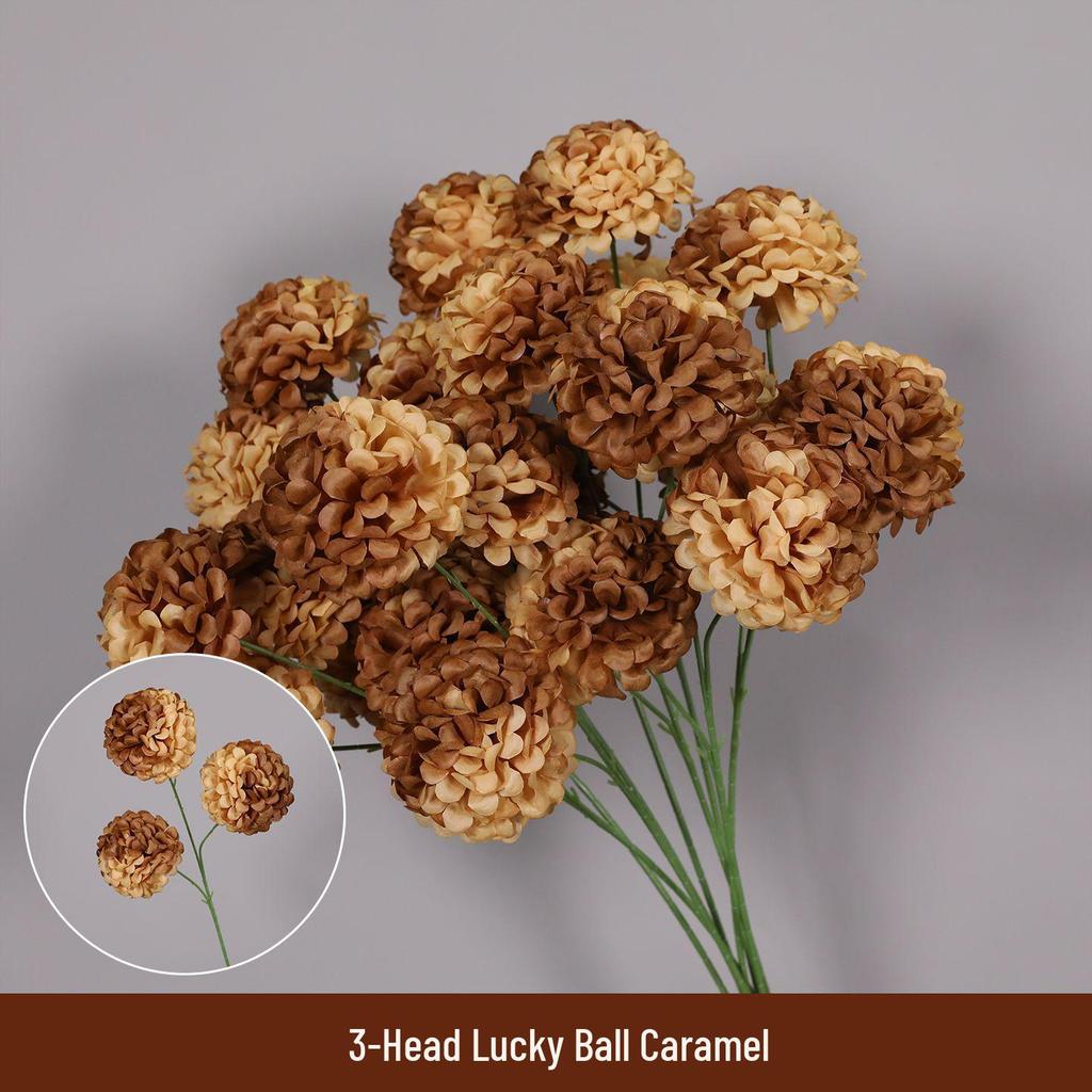 Caramel Color Artificial Floral Wedding Decor - Ceiling and Roadway Arrangements, Coffee Tone Fake Flowers.