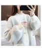 Autumn 2025 Thick Knit Women's Cardigan - Loose, Lazy Style