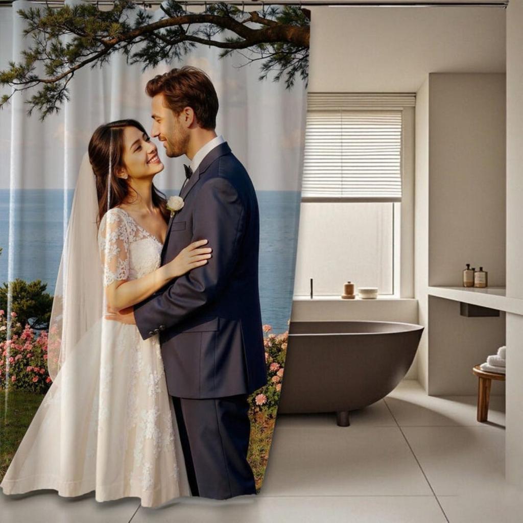 Op Maat Gemaakte Douchegordijn Waterdichte Stof Badkamer Gordijn Voor Badkamer Huis Decoratie