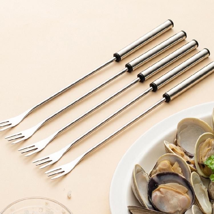 6pcs Stainless Steel Dessert Fork Great for Buffets Bakeries and Coffee Shops Lightweight Yet Multipurpose Meat Fondue Fork