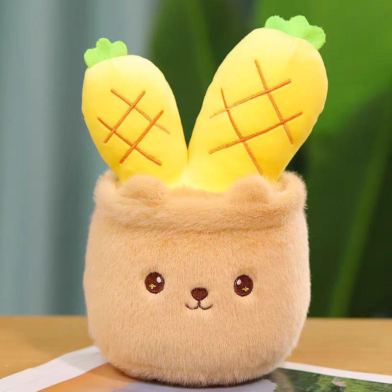 

Плюшевая игрушка восемь дюймов: Игровой автомат Кактус и Медведь Капибара Кукла Подарочный набор 22 cm