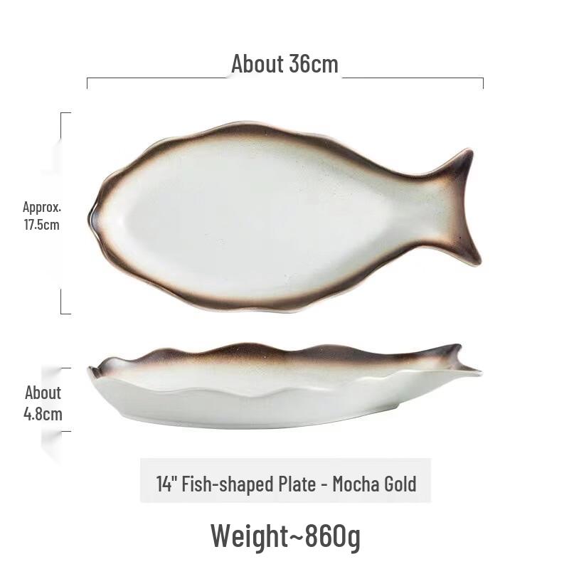 

ZISIZ Ceramic Fish Plate