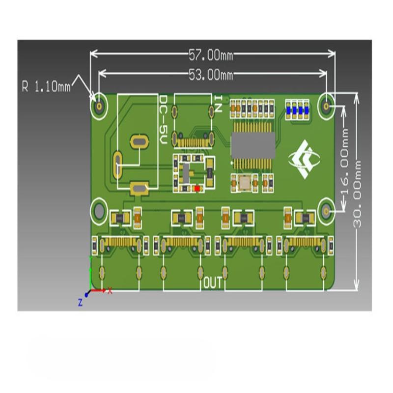 1Pcs 1-To-4 Splitter Type C Interface Usb2.0 Hub Module High Speed 480Mbps For Multi Device Access Embedded Development