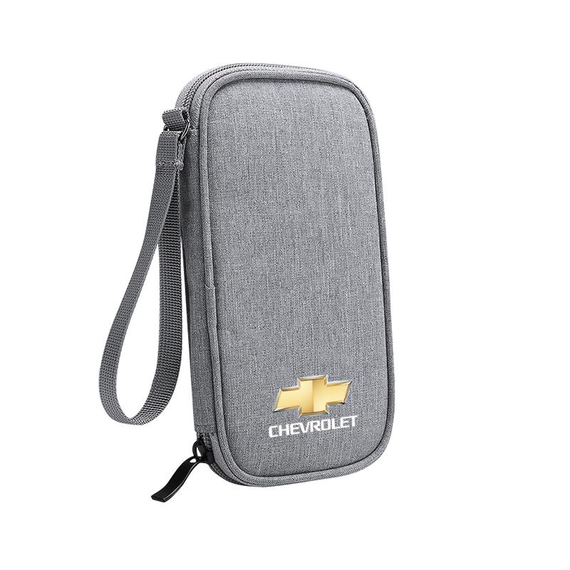 Portable Car Travel Storage Bag Keys Earphone Card Pouch For Chevrolet Cruze Captiva Lacetti Trax Spark Epica Matiz Onix SS Z71