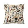 Colorful Animal Footprint Dog Paw Prints Cushion Cover  cm Velvet Throw Pillow Case for Living Room Bedding Sofa Pillowcase