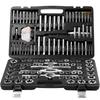 Tap and Die Set, 116-Piece Include Metric and SAE Size, Bearing Steel Taps and Dies, Essential Threading Tool for Cutting External Internal Threads,