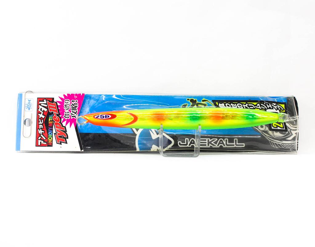 Jackall Metal Jig Anchovy Type 3 Flutter 250 grams Dragon Chart (0231)