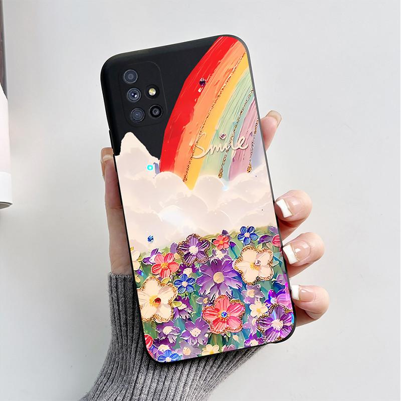 For Samsung Galaxy M51 Case SM-M515F 6.7'' Cute Cartoon Cat Fox Back Cover Soft Silicone Phone Case For Samsung M51 M 51 Fundas