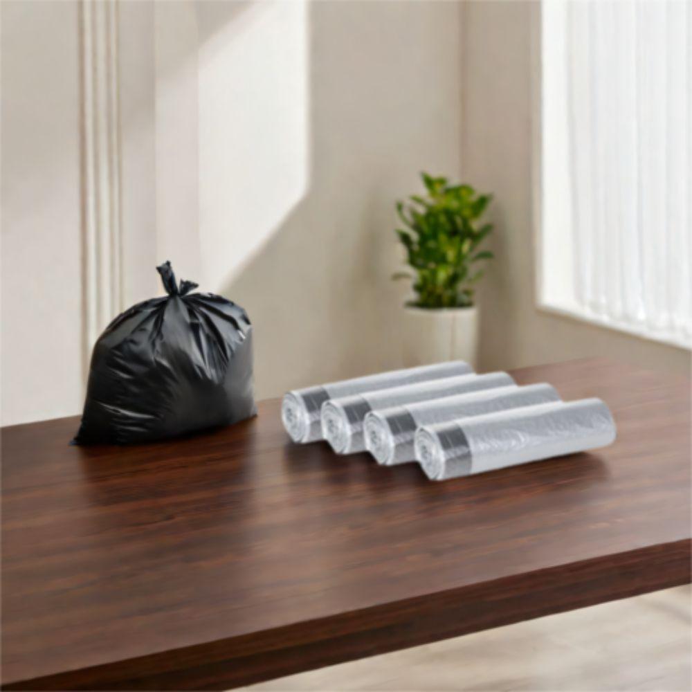 4Rolls Odor-Control Garbage Bags Disposable Wastebasket Bags Portable Kitchen Bags  Bathroom