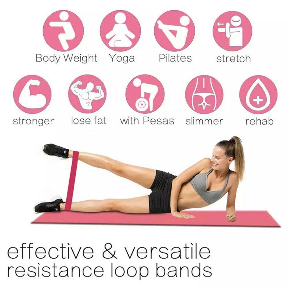 Body Building Gym Strength Training Yoga Pilates Workout Band Home Fitness Resistance Bands Loop