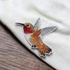 1Pair Hummingbird Embroidered Patches Applique Clothing Patch Decoration
