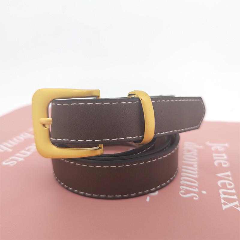 

Womens Musthave Denim Belt In Stylish Black And Coffee Shades For Summer 2024 Fashion Coffee