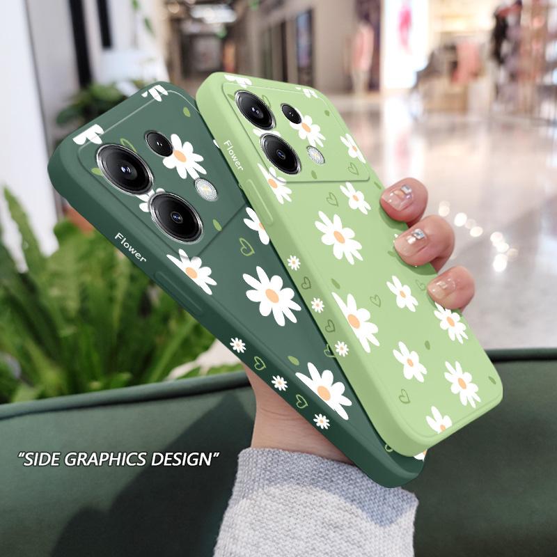 Tender Daisy Phone Case For Xiaomi Poco F8 F7 X7 X6 F6 M6 M5 M5S F5 X5 F4 X4 M4 F3 M3 X3 Pro 4G 5G GT Silicone Cover
