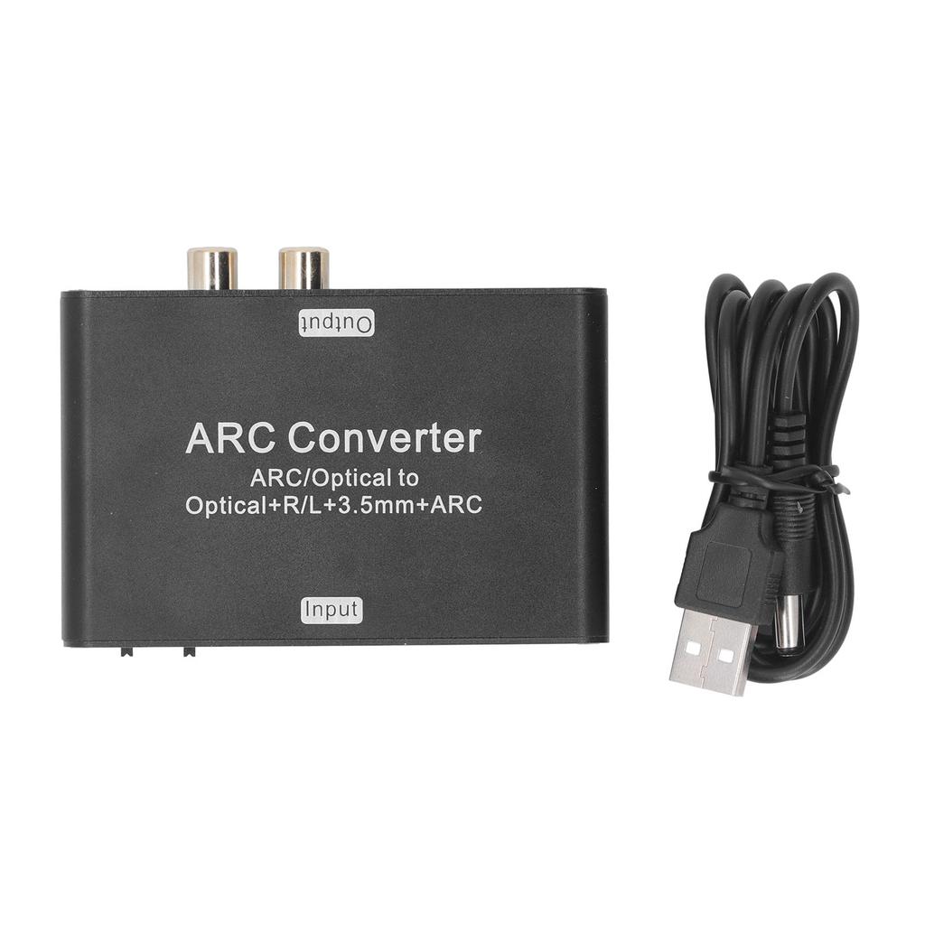 Digital to Analog Audio Converter 192KHZ Optical to RCA 3.5mm Stereo Audio Adapter for Amplifier