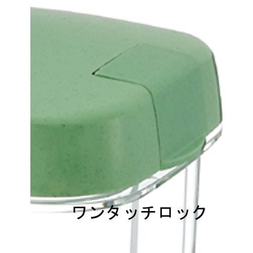Risu Instant Pickle Container, Square, Green, 4L, Hi-Pet, Recipe Included, Made in Japan, S-40