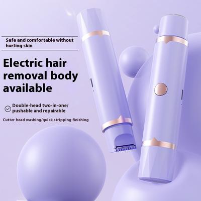 Çift Başlıklı Elektrikli Tıraş Makinesi Özel Bölgeler Tıraşı Bayan Tam Vücut Tüy Alma Cihazı Artefakt Koltuk Altı Bacak Kılı Düzeltici Tüy Alıcı