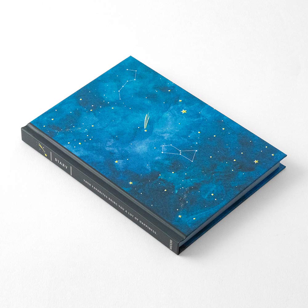 DESIGNPHIL MIDORI Night Sky 12886006 Diary, Pattern,