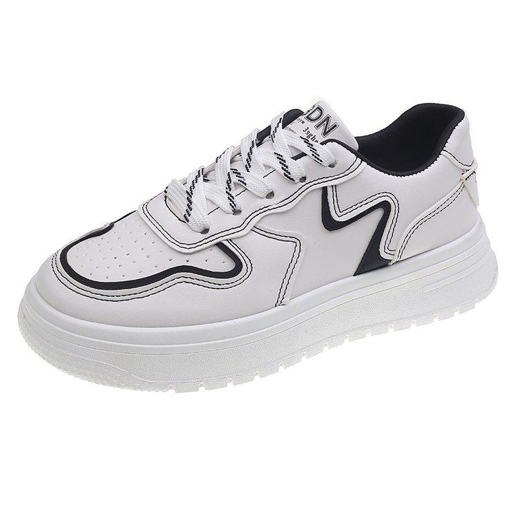 

Женская белая обувь. Новая женская обувь на весну. Нишевая повседневная обувь на платформе. Универсальные женские спортивные стильные кроссовки. 40