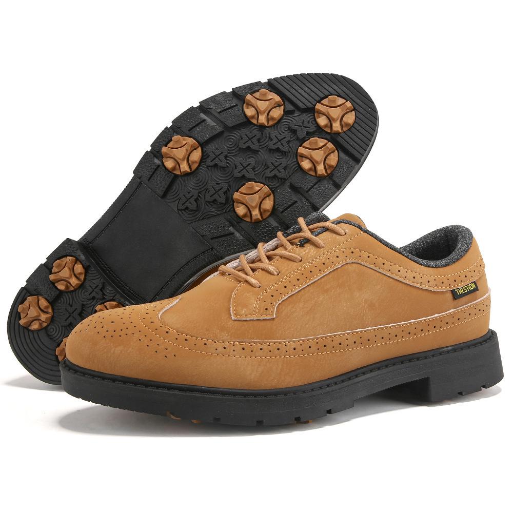 

Men s Large Non-slip Spiked Golf Shoes, Size 39-49, Black/White Comfortable Training Footwear US 14 - EU 48 коричневый