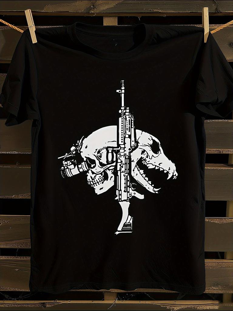 Vintage FOG Skull and Rifle Graphic T-shirt